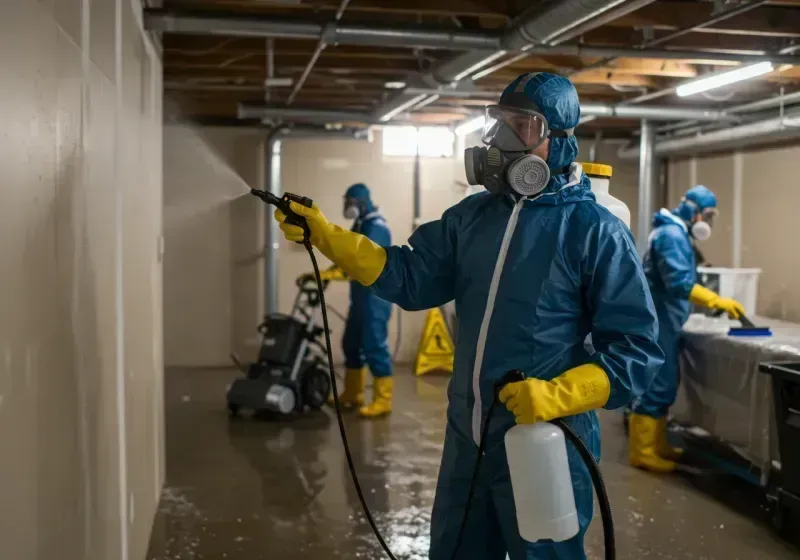 Basement Sanitization and Antimicrobial Treatment process in Chester, MT